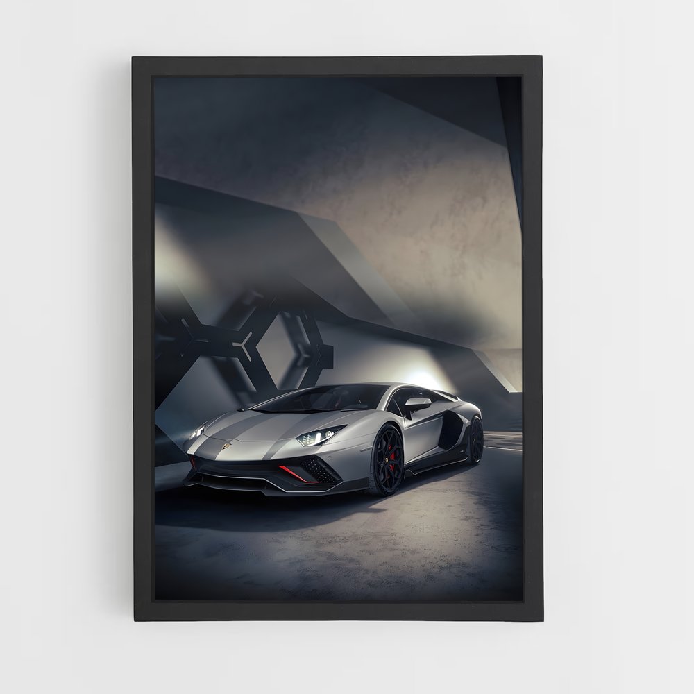 Poster Ombre d'Aventador – affiche Lamborghini (vue 2)